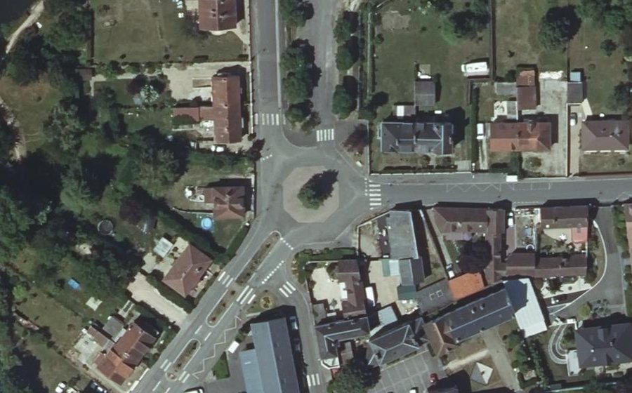 Vue aérienne du Rond-Point du Québec