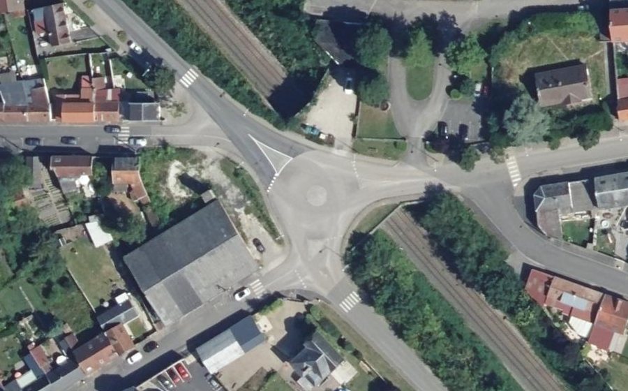 Vue aérienne du Place Firmin Dieu