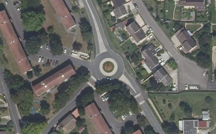 Vue aérienne du Avenue de Ganay
