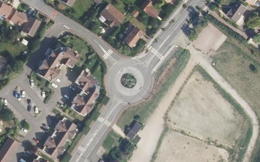 Vue aérienne du Rue de Paris