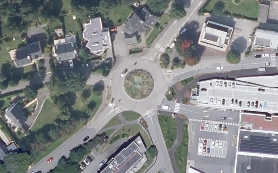 Vue aérienne du Rue de l'Océan