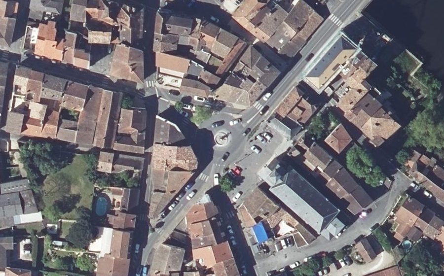 Vue aérienne de la Place de la Madeleine