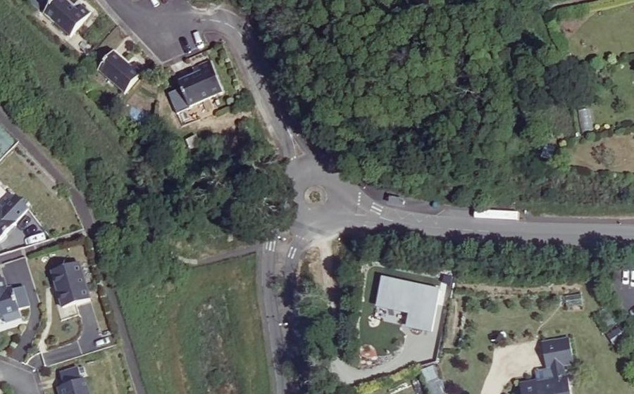 Vue aérienne du Rond-Point Albert Thomas
