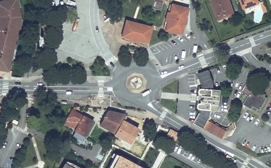 Vue aérienne du Rond-Point du Grand 14