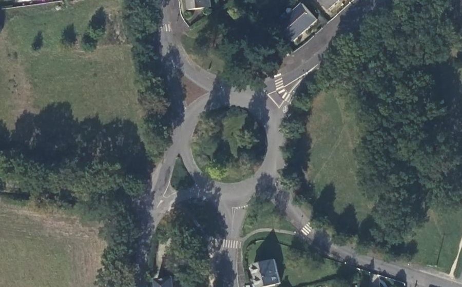 Vue aérienne du Rond-Point de Muinebheag
