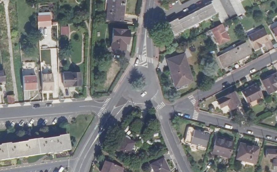 Vue aérienne du Place du Belvédère