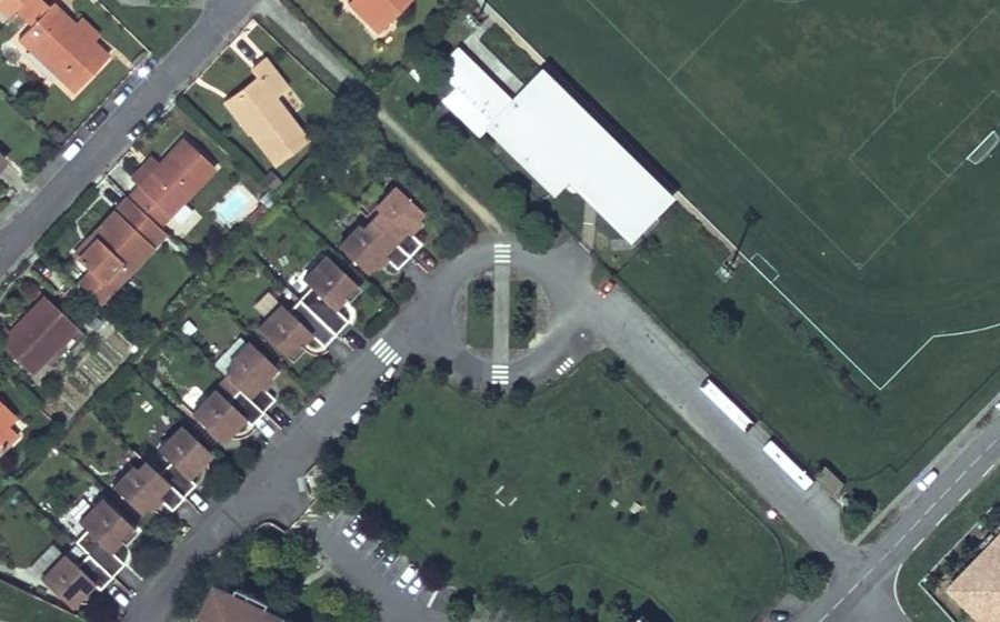 Vue aérienne du Rue Olympe de Gouges