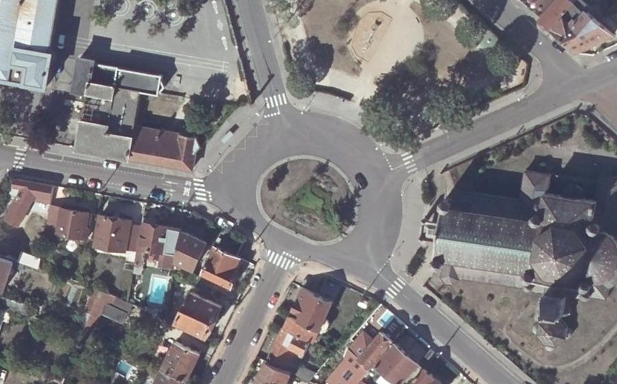 Vue aérienne du Place Général Giraud