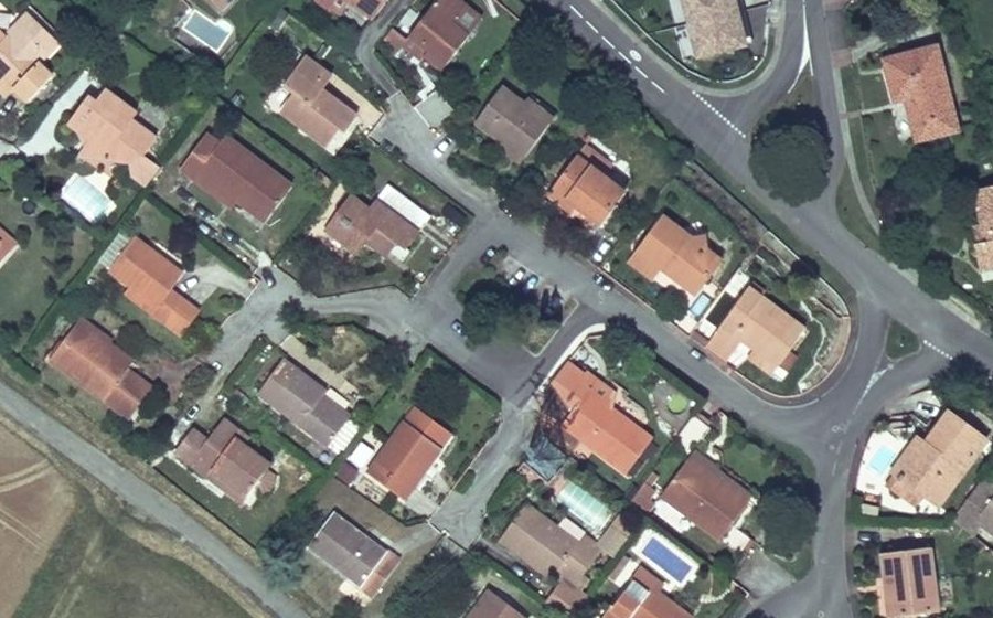 Vue aérienne du Rue de l'Estanyo