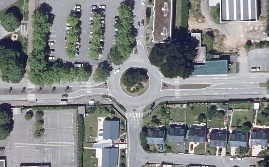 Vue aérienne du Rond-Point de ty Néhué