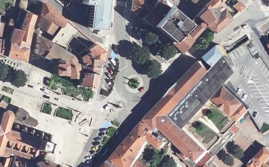 Vue aérienne du Place Georges Clemenceau