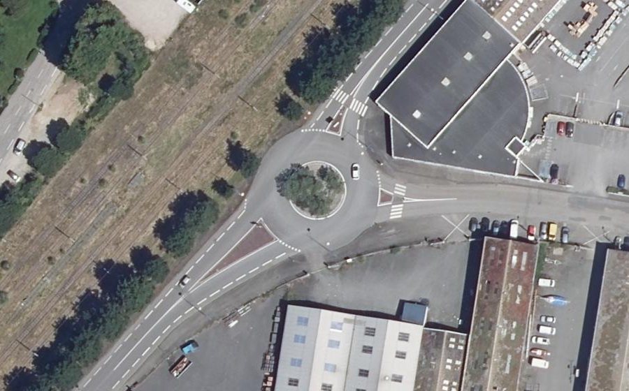 Vue aérienne du Rue Ingénieur Général R. Winter