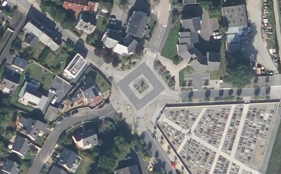 Vue aérienne du Rond-Point de Bourgbarré