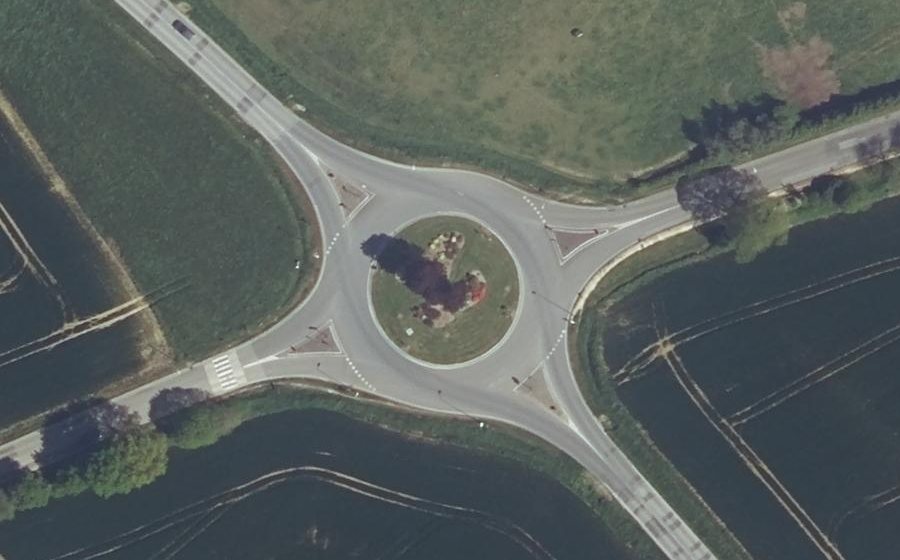 Vue aérienne du Rond-Point de Cadélac