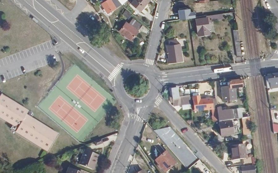 Vue aérienne du Rue des Frères Damme