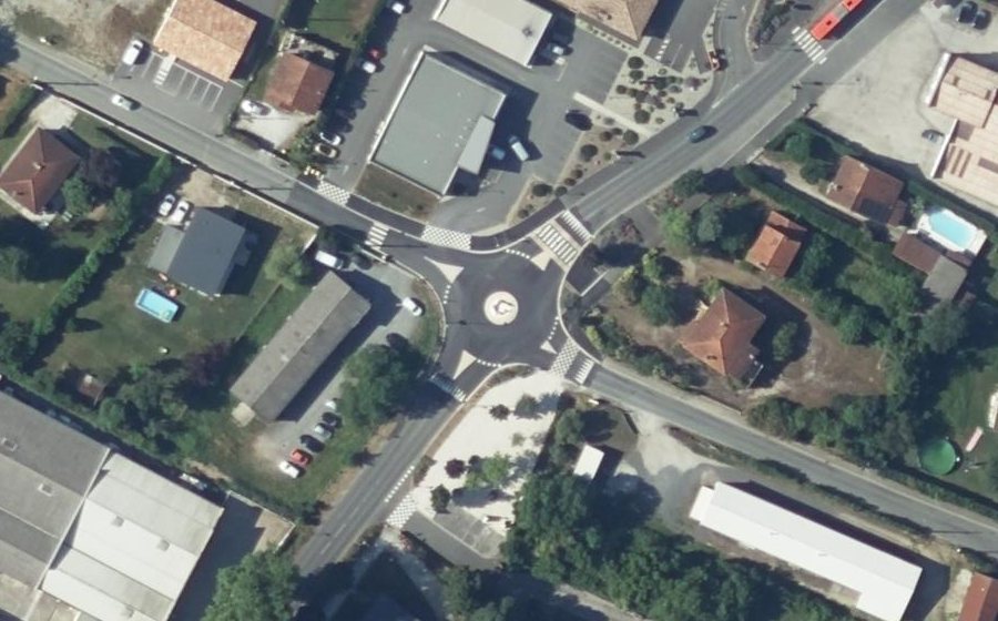 Vue aérienne du Avenue de Castres