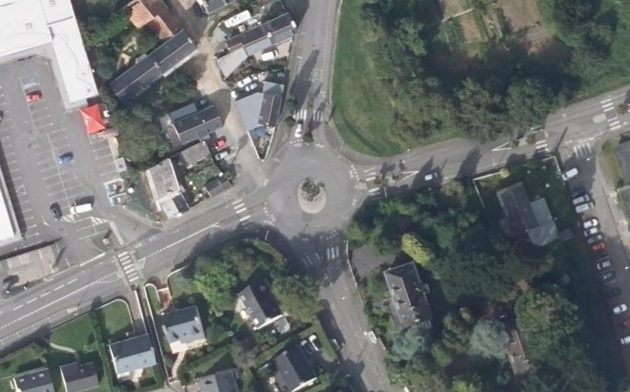 Vue aérienne du Rond-Point de Saint-Armel