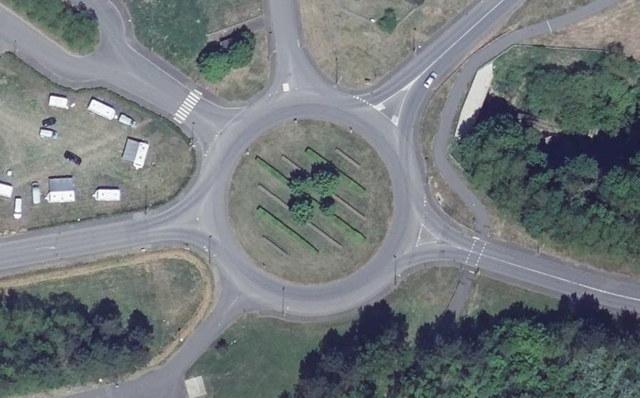 Vue aérienne du Rue du Prieuré