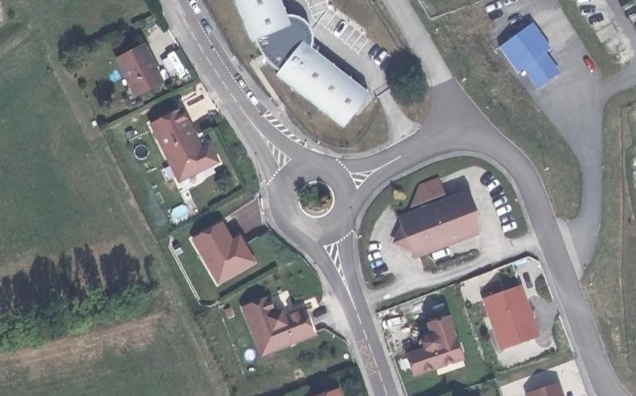 Vue aérienne du Rue Bercaille