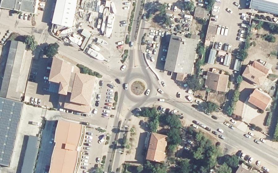 Vue aérienne du RP de La Poretta