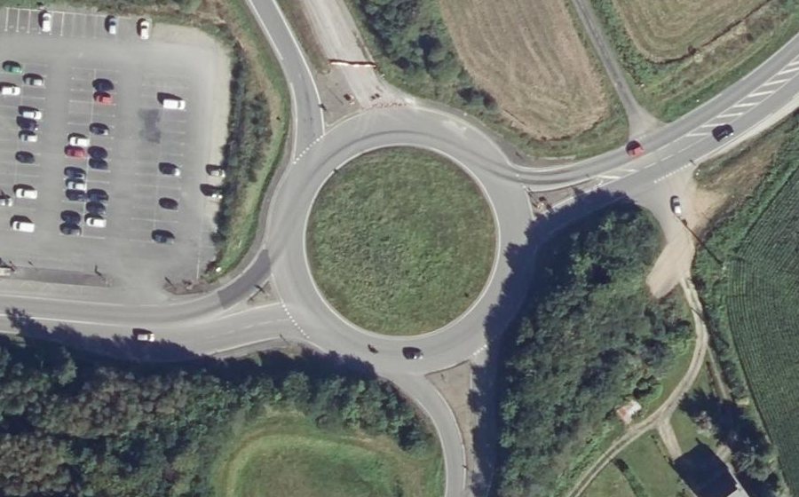 Vue aérienne du Rond-Point de Koad Bili