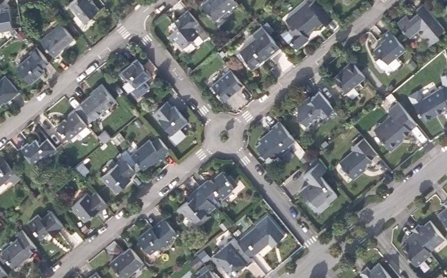 Vue aérienne du Rue Claude Rouget de Lisle