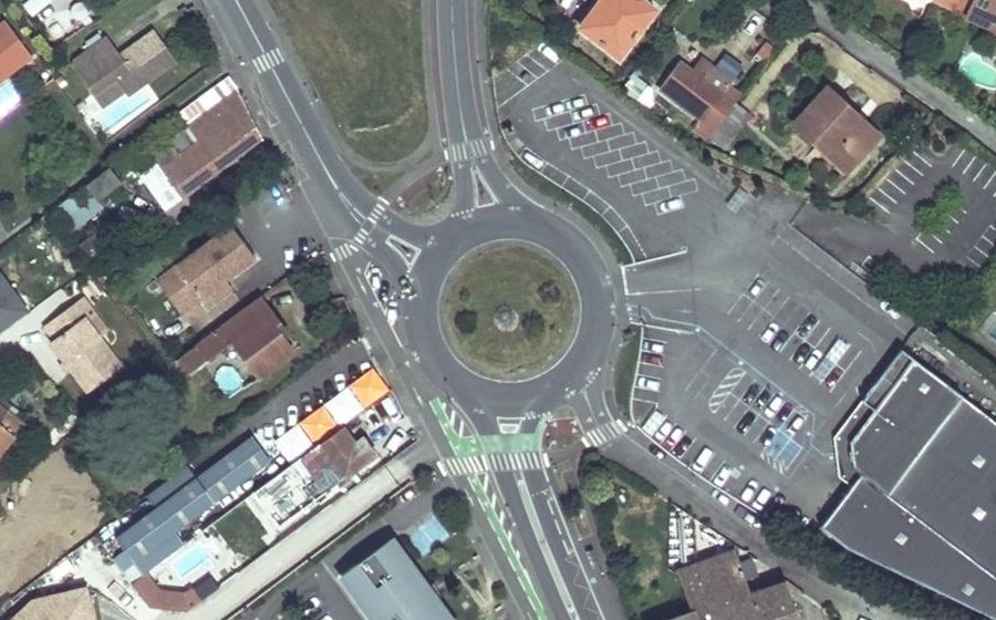 Vue aérienne du Avenue de Fronton