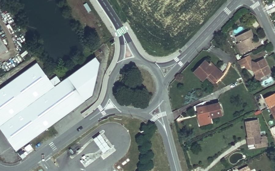 Vue aérienne du Route de Bruguières