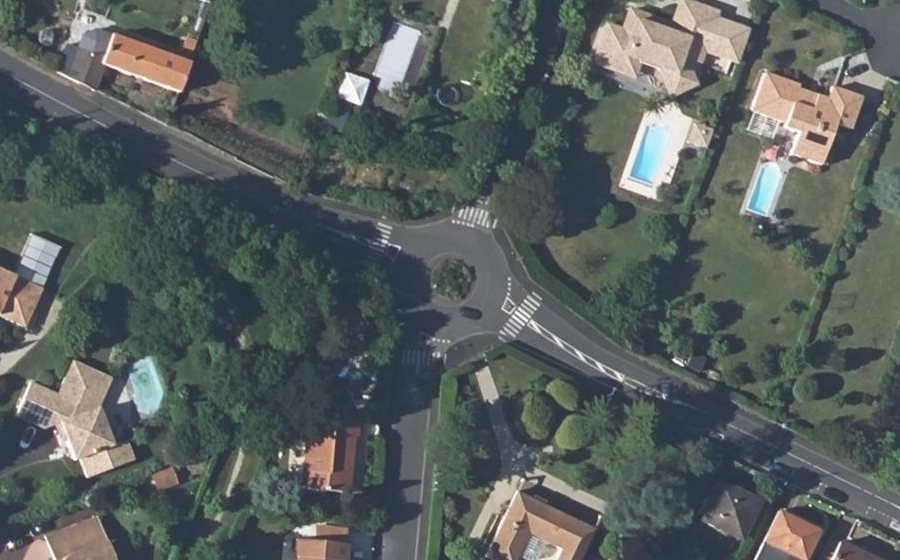 Vue aérienne du Rond-Point des Noues