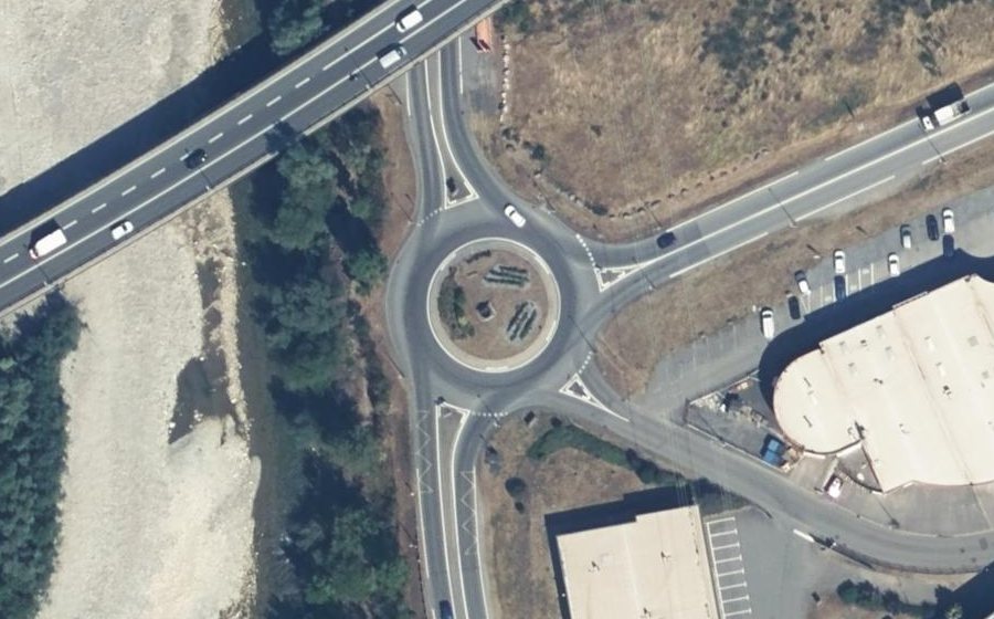 Vue aérienne du Giratoire du Larry