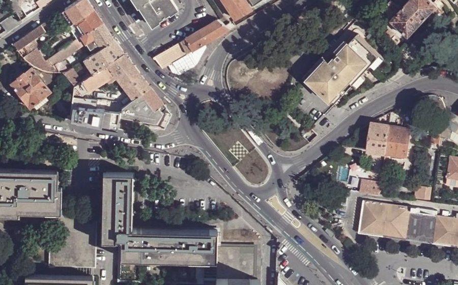 Vue aérienne du Rond-Point Henri Gastaut