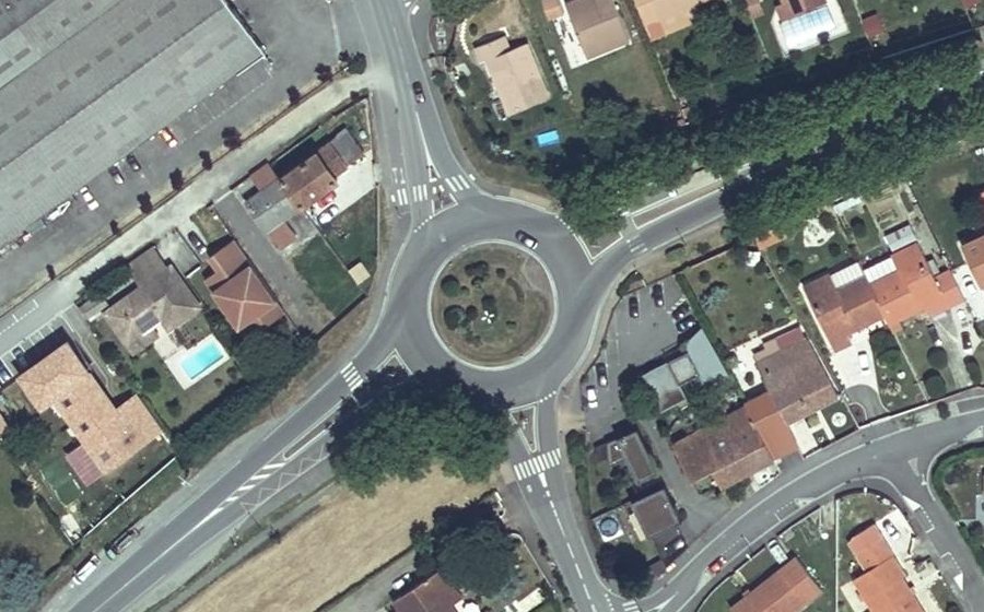Vue aérienne du Route de la Plage