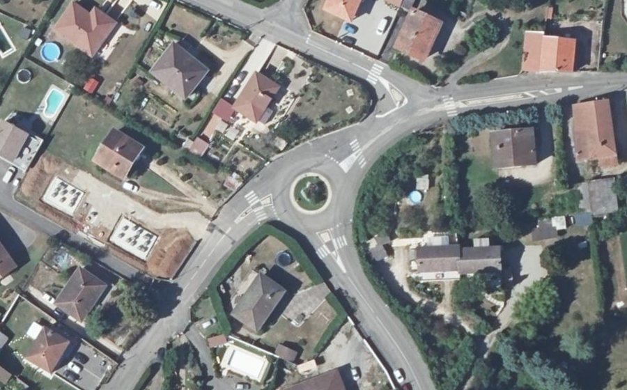 Vue aérienne du Rue des Noisetiers