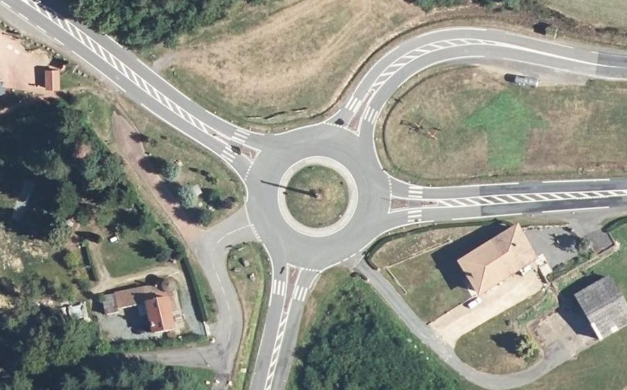 Vue aérienne du Col de Crie
