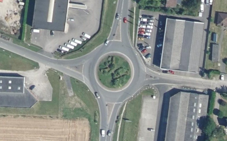 Vue aérienne du Route de Doullens