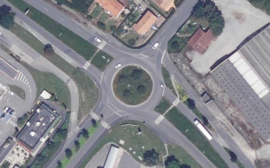 Vue aérienne du Boulevard de l'Europe