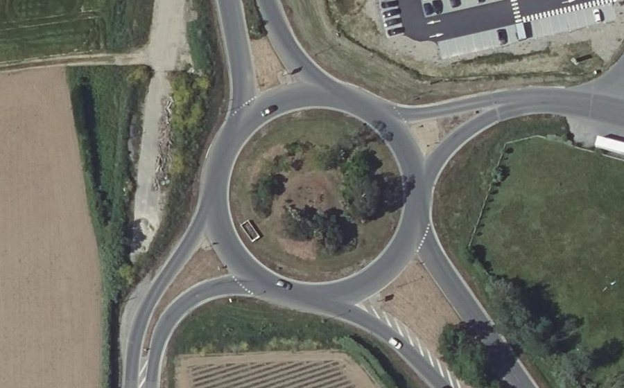 Vue aérienne du Rond-Point de Lesvestric