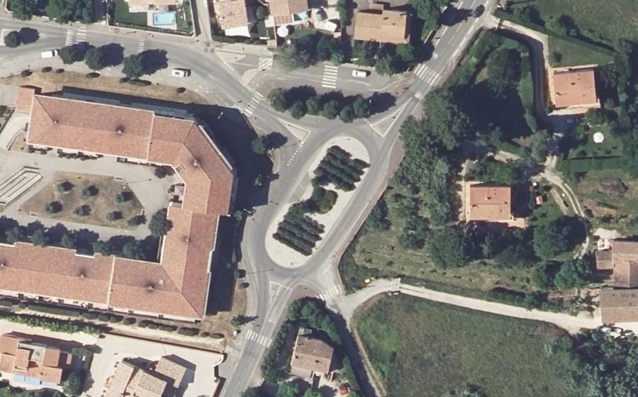 Vue aérienne du Route Blanche