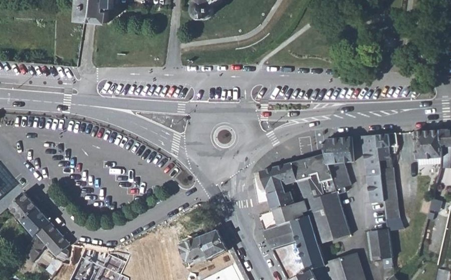 Vue aérienne du Place Charles de Gaulle