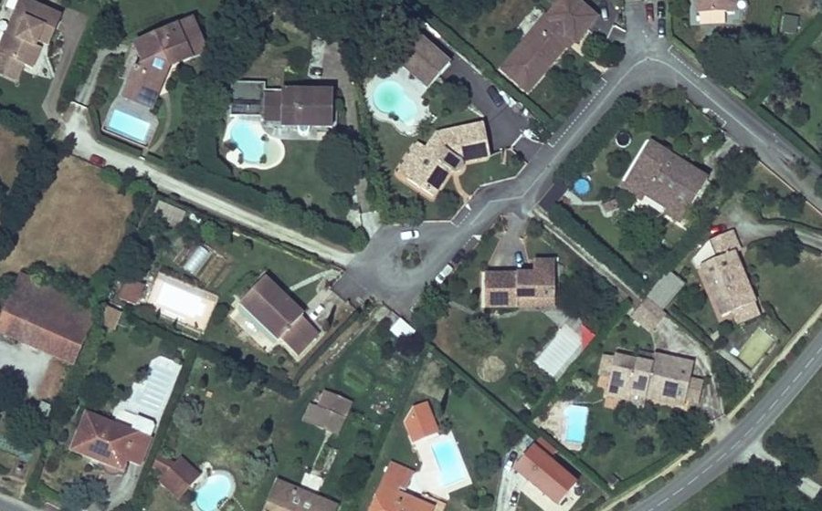 Vue aérienne du L'Orée du Bois