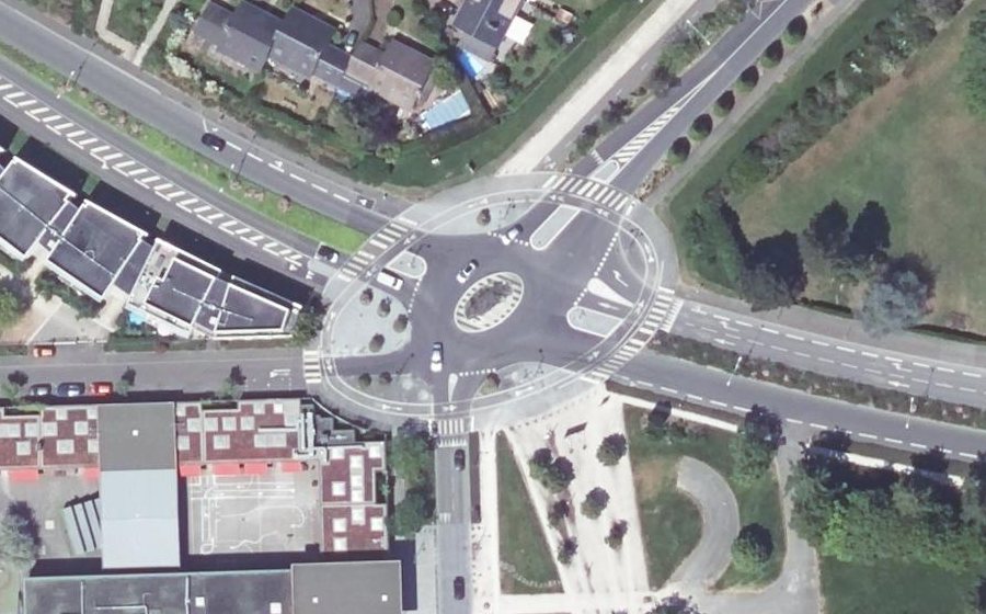 Vue aérienne du Avenue Victor Hugo