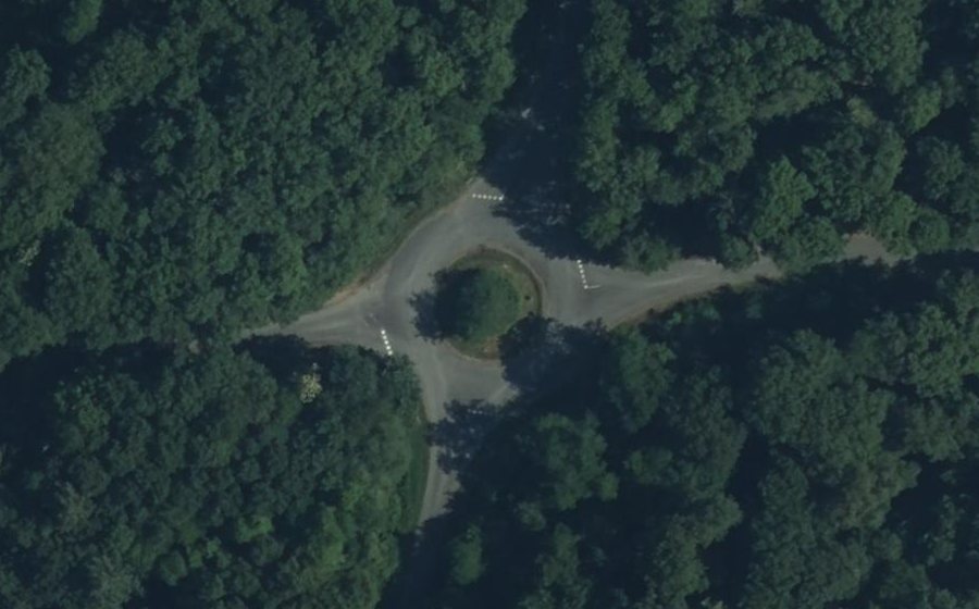 Vue aérienne du Rond-Point du Pont Prin