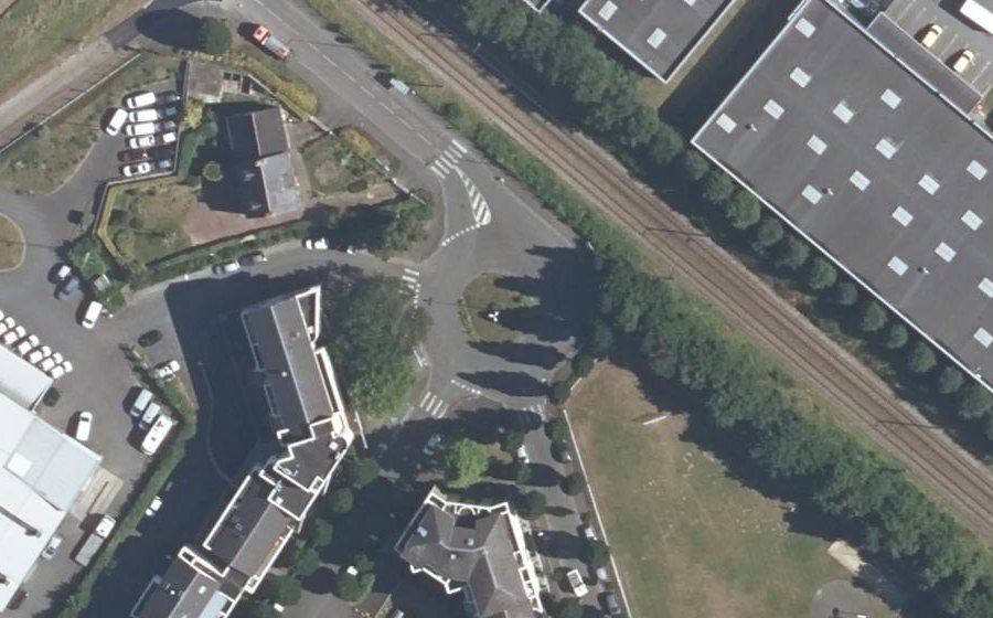 Vue aérienne du Rond-Point de la Ville Oger