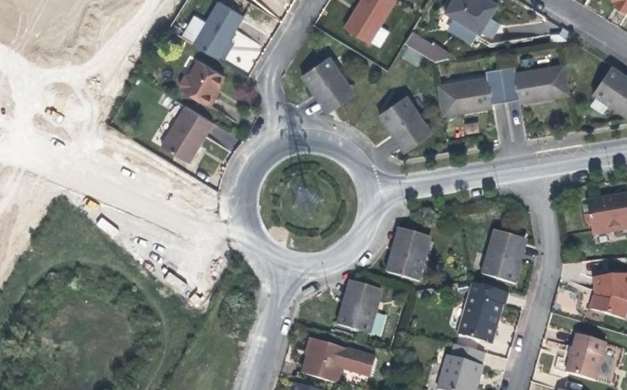 Vue aérienne du Place Jules Raimu