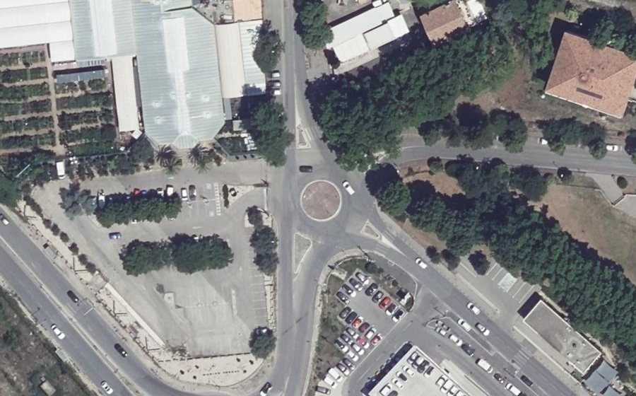 Vue aérienne du Rond-Point Gabriel Vahanian