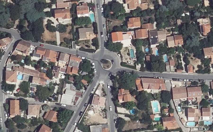 Vue aérienne du Place Pasteur