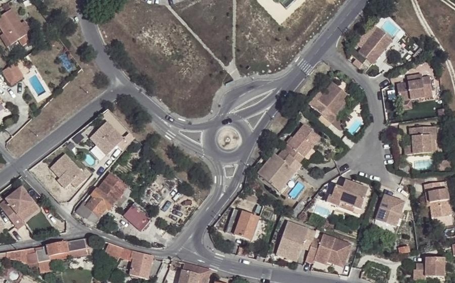 Vue aérienne du Chemin rural numéro 11 de la Pounche