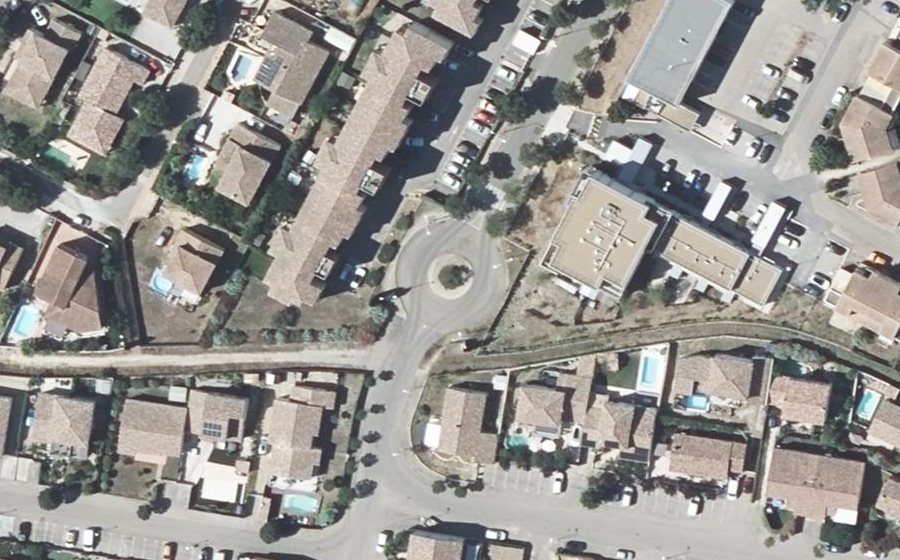 Vue aérienne du Avenue de la Condamine