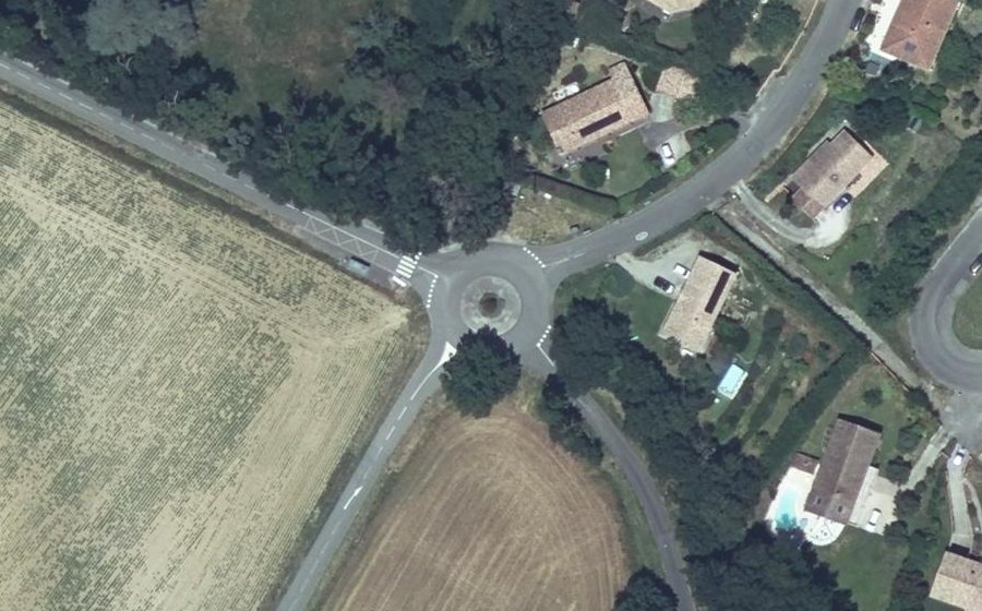 Vue aérienne du Chemin de Lafage