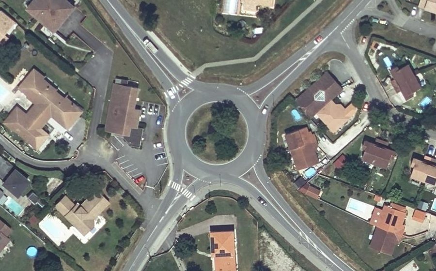 Vue aérienne du Route de Lévignac